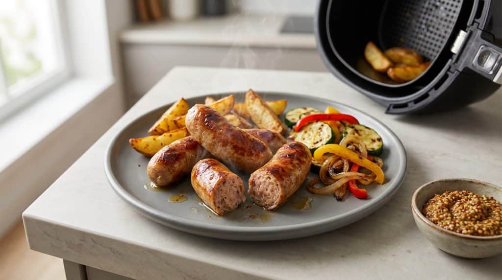 Saucisses de Toulouse à l’air fryer